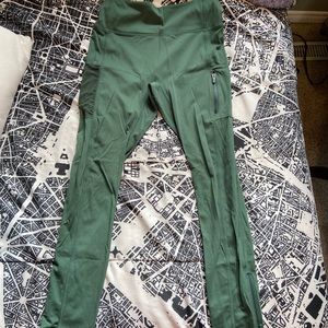 Green leggings from fabletics